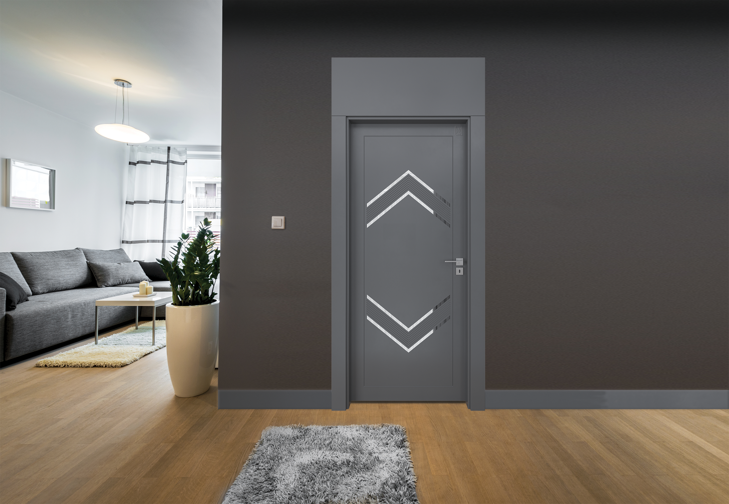 BY-6006 Porte intérieure Laqué